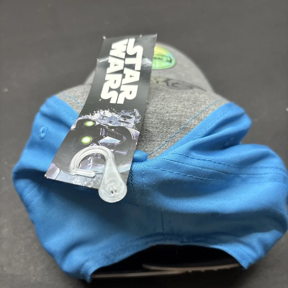 Disney Star Wars Kids Snapback Hat Adjustable Blue Grey Childrens Baseball Cap